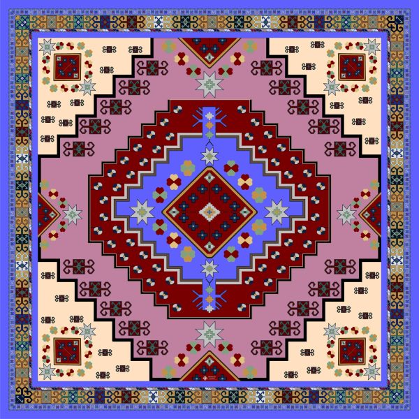 ”AA049” Armenian silk scarf - SS018