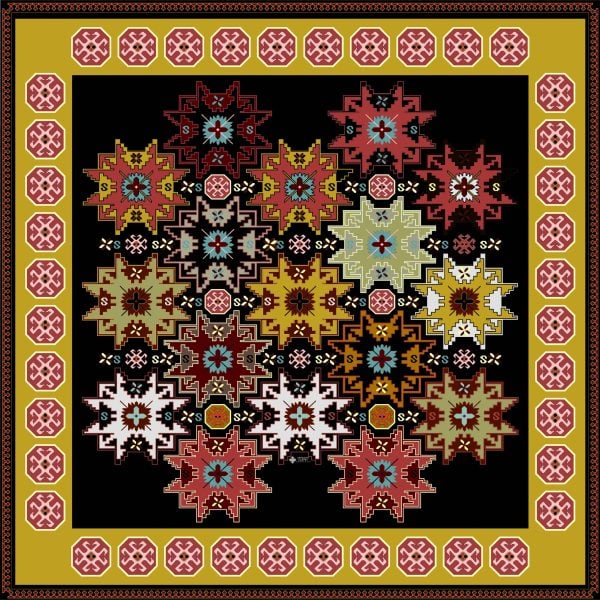 Armenian Silk Scarf