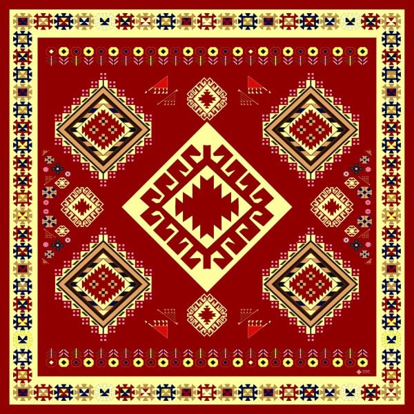 Armenian Silk Scarf