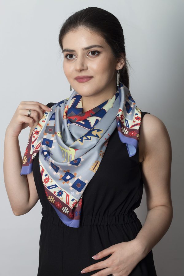 ”AA174” Armenian silk scarf - SS072