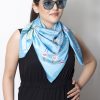 Blue Silk Scarf