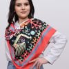 Colorful Traditional Pattern Silk Scarf