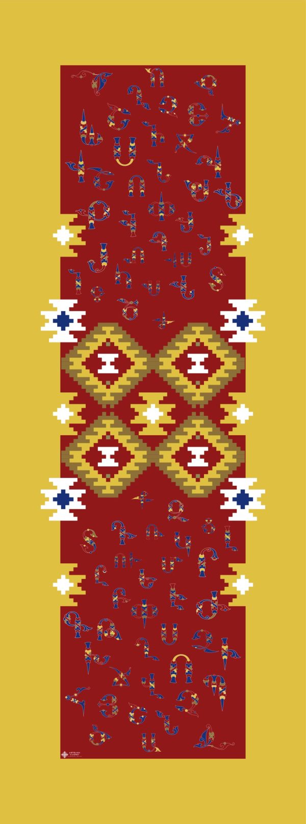 ”AA071” Armenian cashmere scarf - SW027