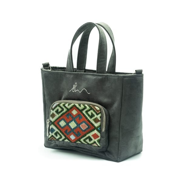 Women's Gray Handbag