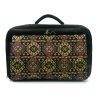 Sha Black Laptop Bag With Traditional Ornament
