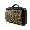 Sha Black Laptop Bag With Traditional Ornament