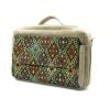 Beige Laptop Bag With Traditional Ornaments