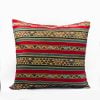 Sha Red And Blue Striped Cushion Cover
