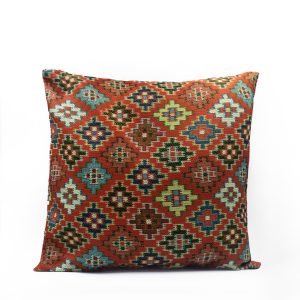 Red And Green Cushion Cover By SHA 