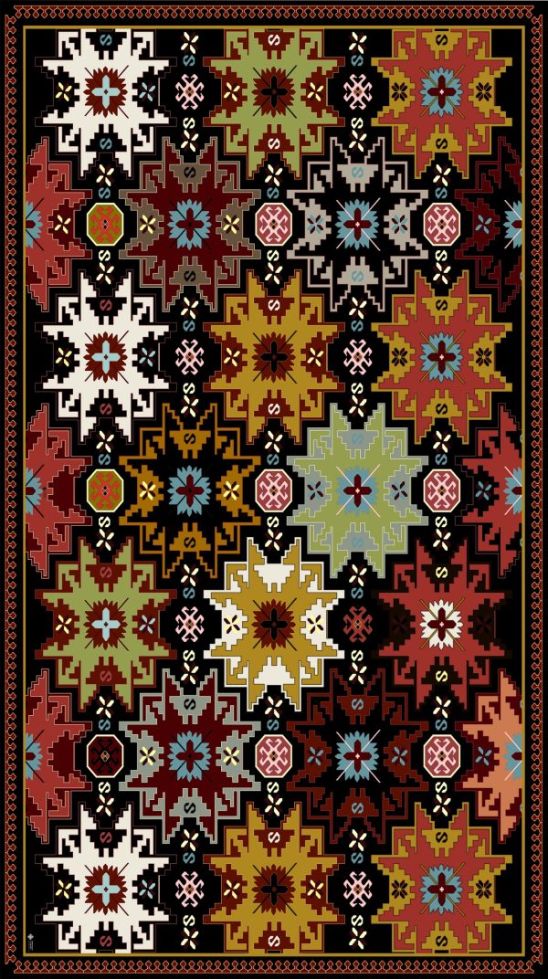 "AC011" Armenian ornamental tablecloth - TL003