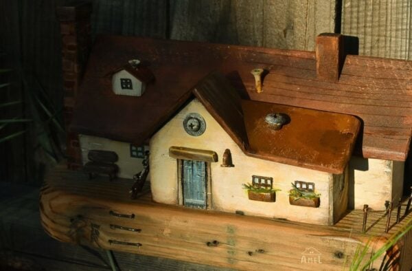 Wooden House Key Holder