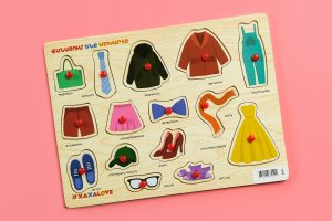 Xaxalove Learning the World – Clothing 2, Cognitive Board Game – Develop Skills and Spark Creativity in Armenian