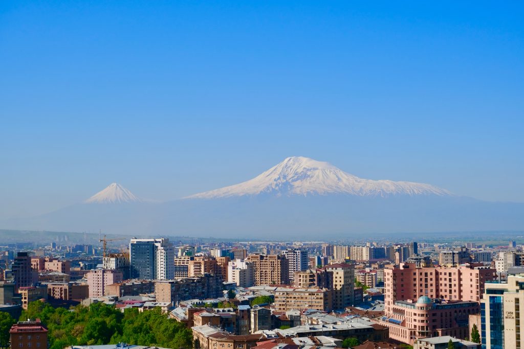 Mount Ararat and Yerevan