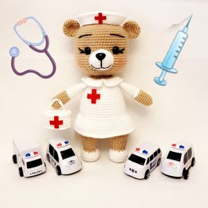 Nurse Bear 25cm