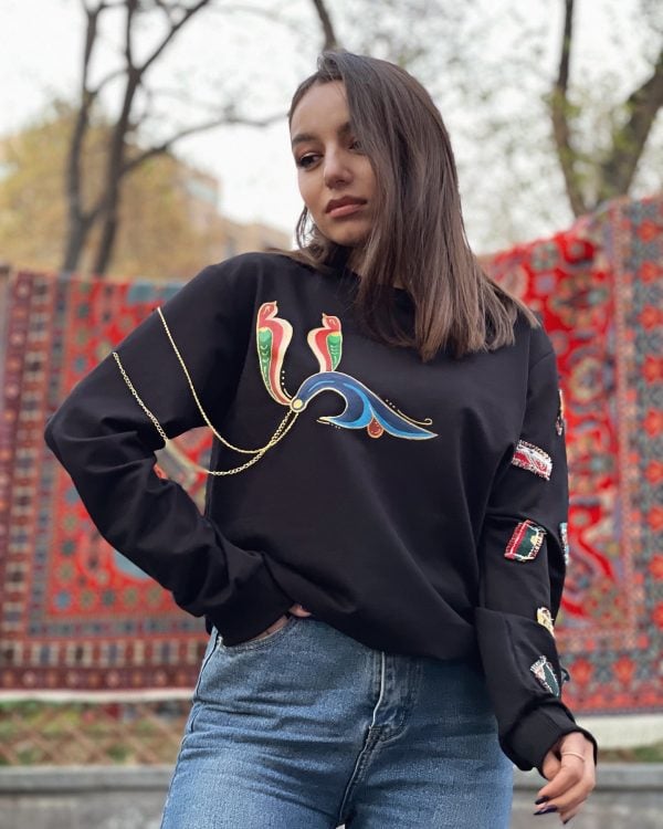 Armenian Bird Letter Sweater