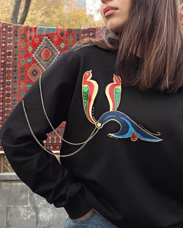 Armenian Bird Letter Sweater