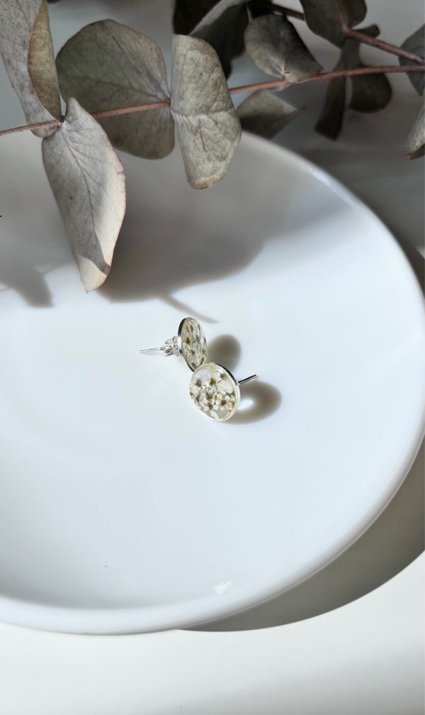 Earrings with Real Dried Flowers
