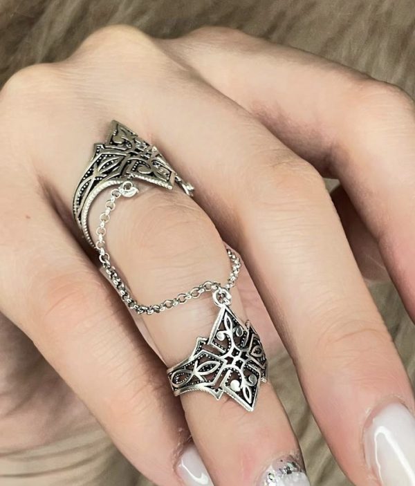 Silver Double Ring