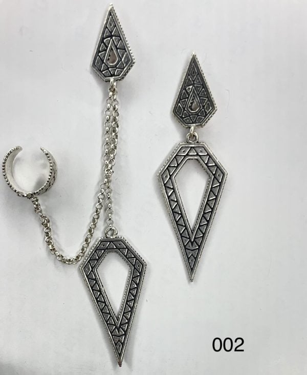 Silver Earrings Set