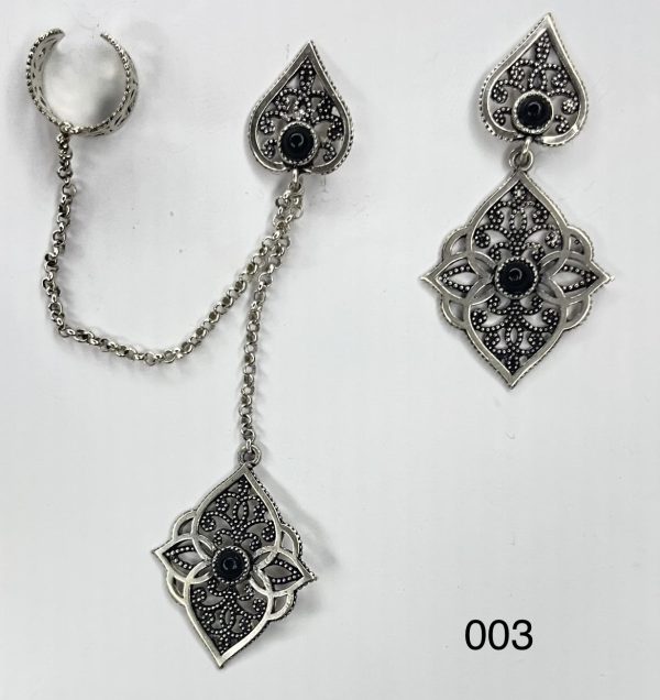 Silver Earrings Set