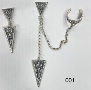 Preg Silver Set Earrings (001)