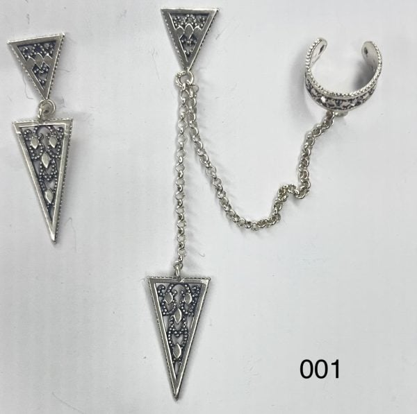 Silver Earrings Set