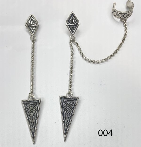 Silver Earrings Set