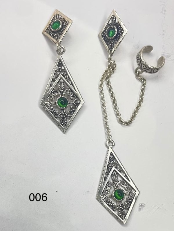 Silver Earrings Set