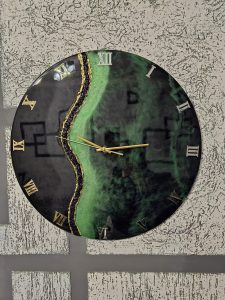 Epoxy Modern Wall Clock