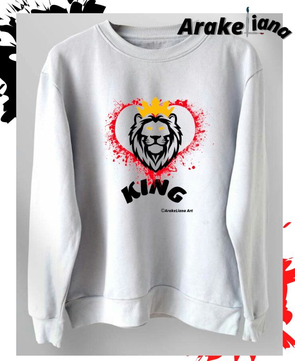 Sweatshirt "King Queen" by ArakeLiana Art)