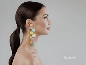 Colorful earrings by Rashani