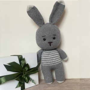 Crochet Grey Bunny