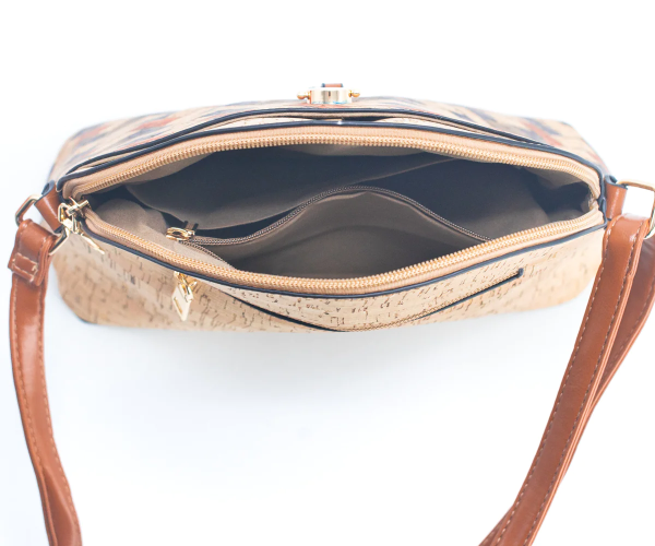 Half Moon Cork Crossbody Bag