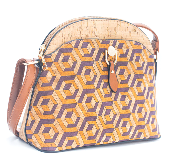 Half Moon Cork Crossbody Bag