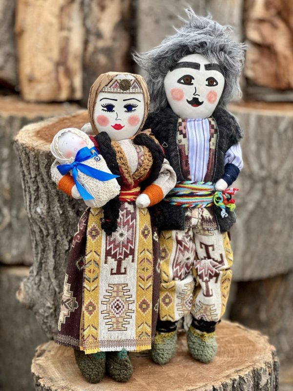 Handmade Armenian Family Doll Set by ALDA-Doll - Perfect for Collectors and Children!