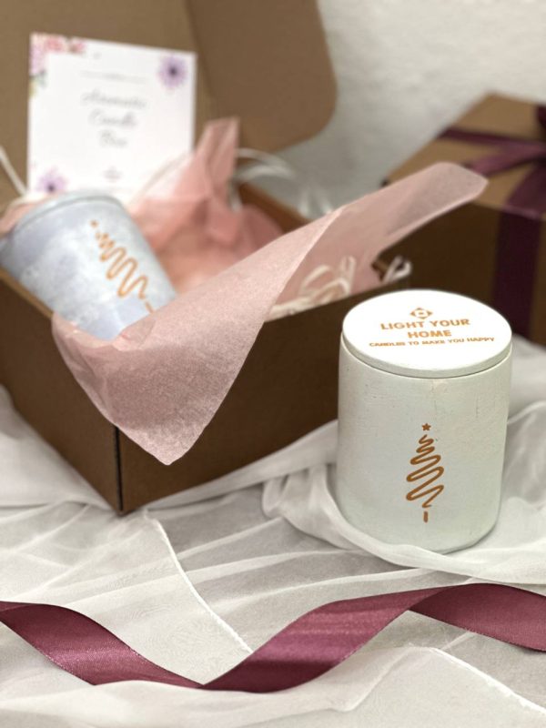 Cement Aroma Candle Gift Set