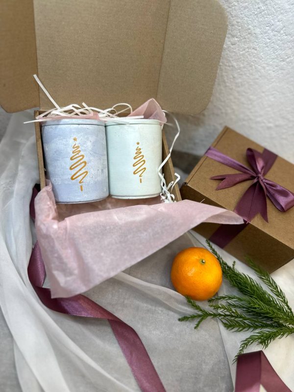 Cement Aroma Candle Gift Set