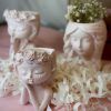 Home Decor, 2 decorative candles and 1 flower pot