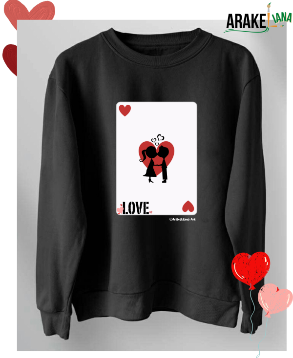 Sweatshirt "Love card" by ArakeLiana Art