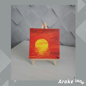 Oil painting “Sunset” by ArakeLiana Art