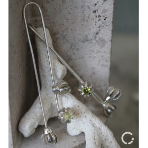 Silver Dangle Earrings “Fiore”