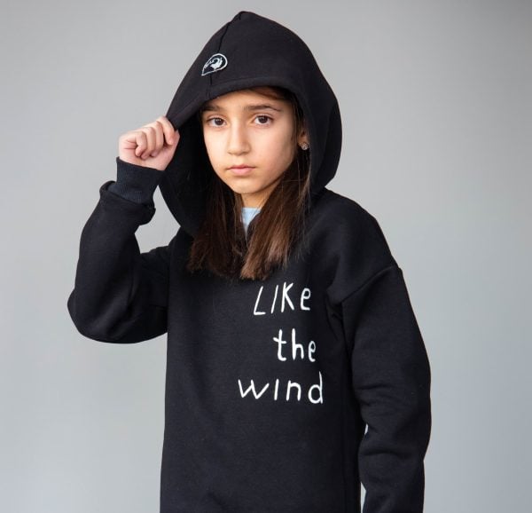 Girl’s Hooded Long Sleeve Tee