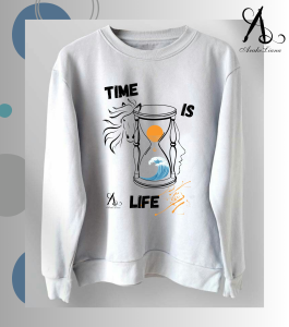 Sweatshirt “TIME IS LIFE” by ArakeLiana Art
