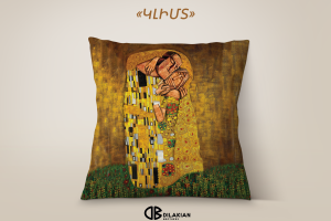 Cushion ”Klimt «The Kiss»” 35x35cm