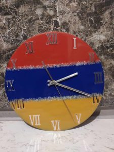 Wall Clock Armenian flag