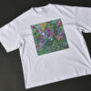 "Abstract Flowers" Embroidered Oversized T-Shirt