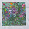 "Abstract Flowers" Embroidered Oversized T-Shirt