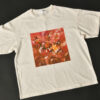 Oversize T-shirt Handmade Embroidery "Flower Heaven"
