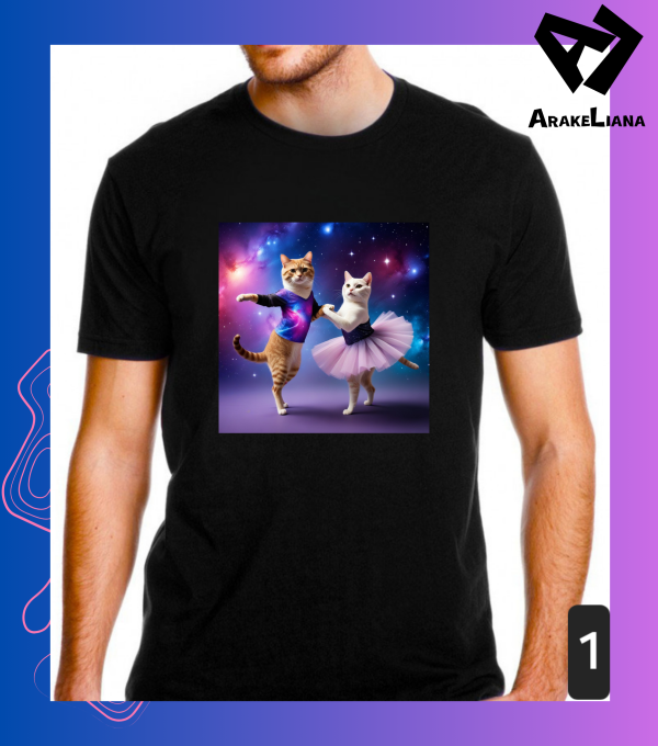 Unisex T-shirt "Dancing cats"