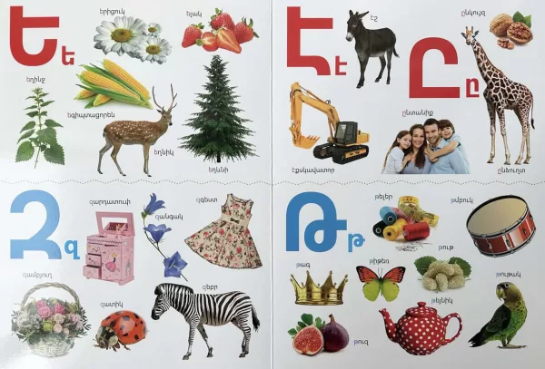 Armenian Alphabet Book for Children's | Մանկական այբուբեն